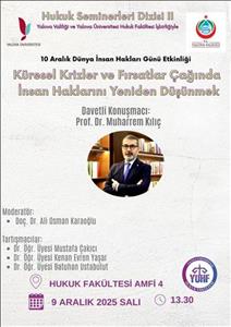 Küresel Krizler ve Fırsatlar Çağında İnsan Haklarını Yeniden Düşünmek